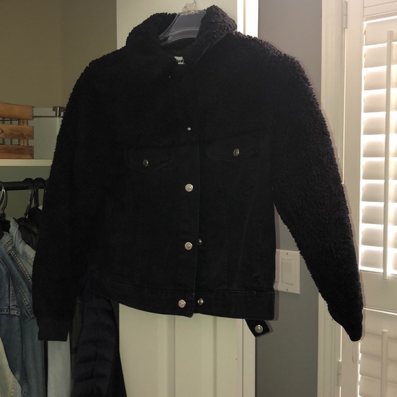 Sherpa / jean jacket - Picture 1 of 5
